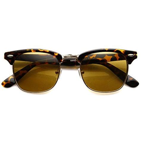 Mlc Eyewear Retro Horn Rimmed Half Frame Vintage Fashion Sunglasses Wayfarer Sunglasses Round