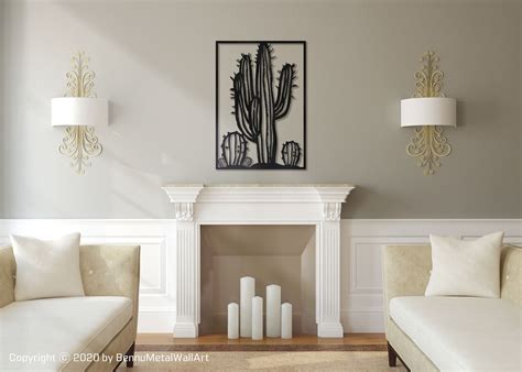 Cactus Metal Wall Art Metal Cactus Yard Art Cactus Metal - Etsy