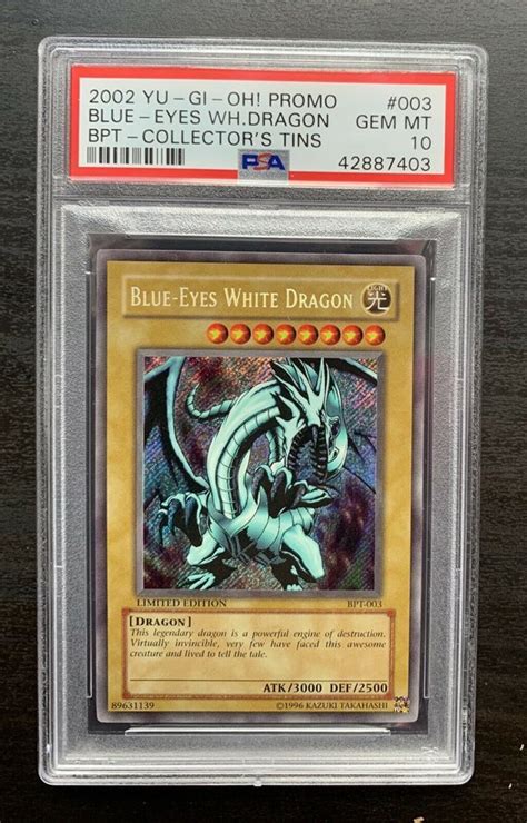 Yu Gi Oh Individual Cards Blue Eyes White Dragon Bpt Secret Rare