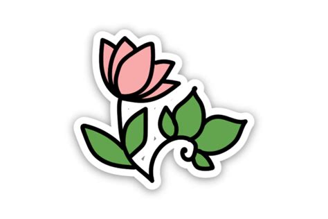 Flower Sticker Graphic By Hanifahstudio34 Creative Fabrica