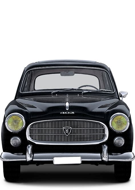 Peugeot 403 1955 1966 Dimensions Front View