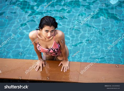 Asia Sexy Woman Bikini Pool Swimming Stock Photo Shutterstock