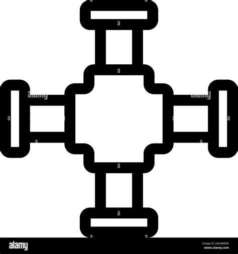 Water Pipes Icon Vector Isolated Contour Symbol Illustration Stock
