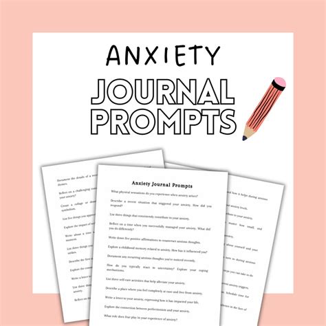 Anxiety Therapy Journal Prompts Digital For Women Journal Pages Writing