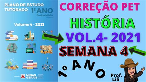 PET 4 semana 4 história 1 ano médio 2021 YouTube