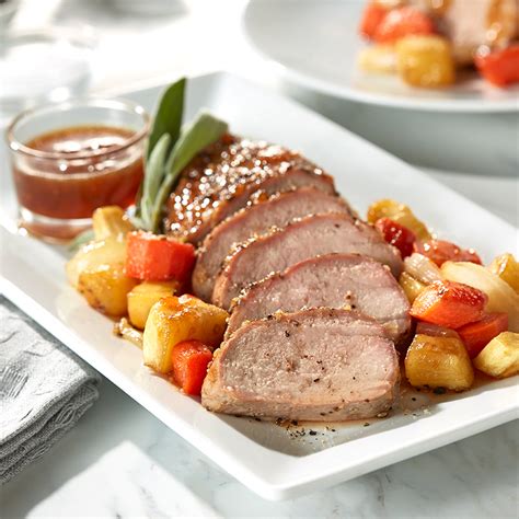 Glazed Pork Tenderloin With Carrots Sheet Pan Supper HamiltonBeach