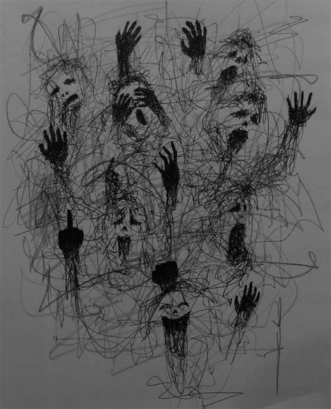 Creepy Drawings Dark Art Drawings Creepy Art Art Drawings Sketches