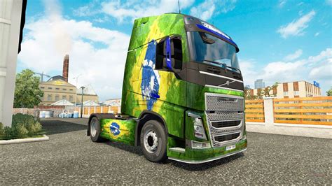 Skin Brasil At Volvo Trucks For Euro Truck Simulator