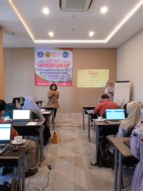 Workshop On Tips And Tricks For TOEFL Test LKP TEXAS Jember