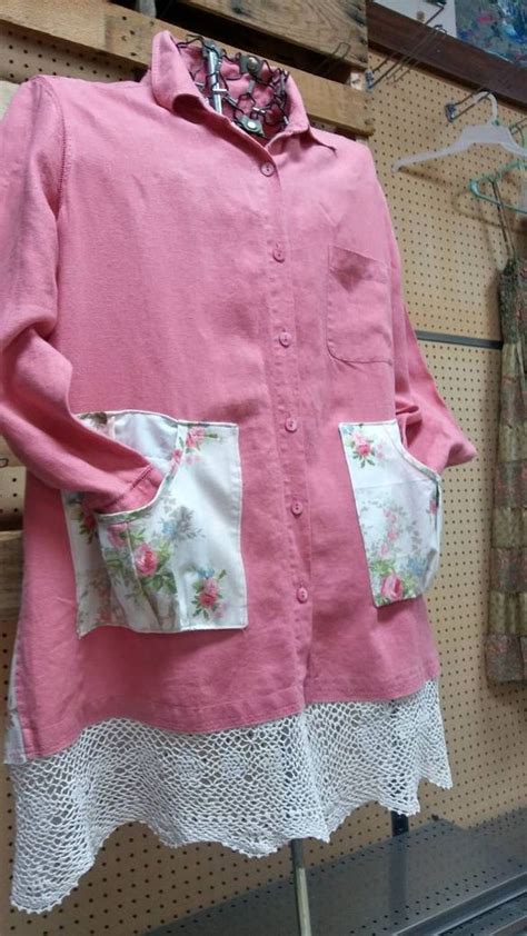 Upcycled Plus Size Shabby Chic Tunic Etsy Shabby Chic Clothes