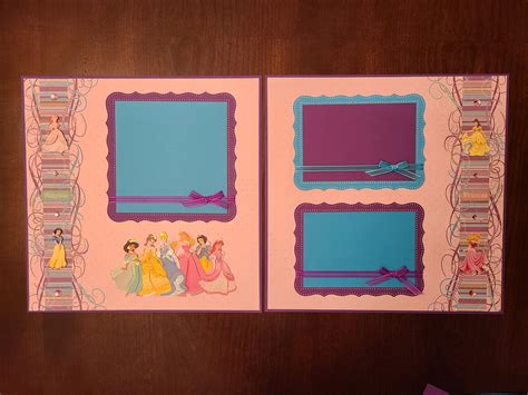 Disney Princess Scrapbook Layout 2 Page 12x12 Featuring Jasmine Belle