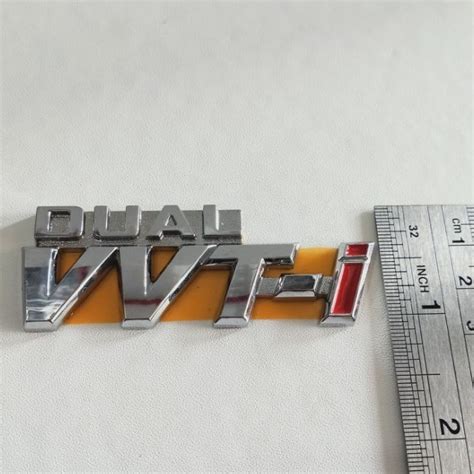 Jual Logo Emblem Tulisan Dual Vvti Kecil Avanza Xenia Rush Terios Agya