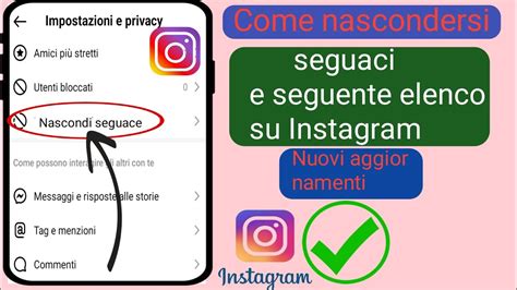 Come Nascondere I Follower E Lelenco Dei Follower Su Instagram Nascondi Follower Su Instagram