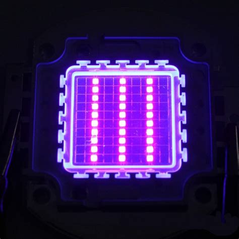 Chip Led de alta potencia 100 W púrpura ultraviole Grandado