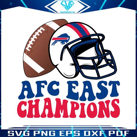 AFC East Champions Bills Football SVG