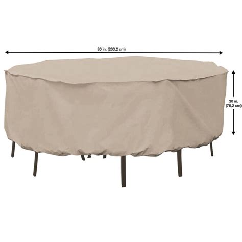 Elemental Tan Polyester Patio Furniture Cover In The Patio Furniture Covers Department At