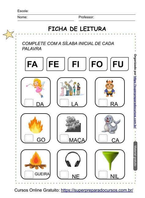 Apostila De Escrita Com Sílabas Parte 2 Simulados E Questões 01f