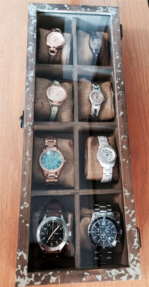 Homemade Watch Box Made By Matt And Me Diy Display Watch Box