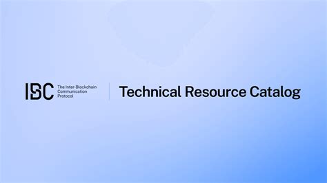 Technical Resource Catalog Ibc