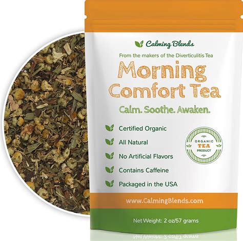 Calming Blends Morning Comfort Tea Diverticulitis y Diverticulosis Té