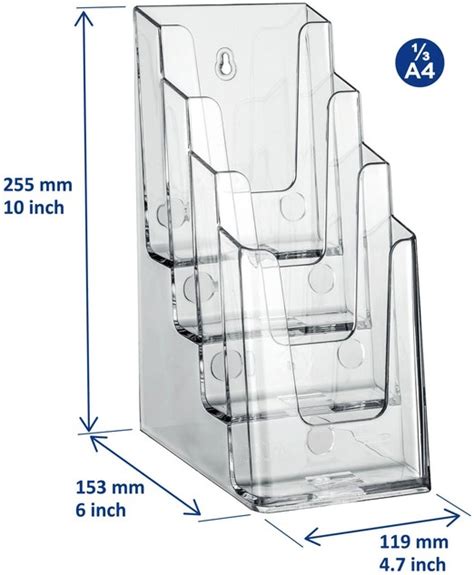 Folderhouder Europel 4 Vaks 1 3 A4 Transparant Alles Voor Kantoor En