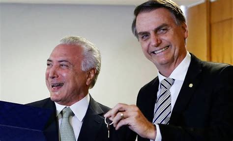 Bolsonaro cogita nomear Temer para Ministério O Cafezinho