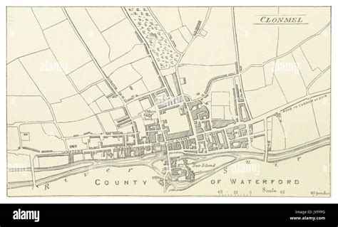 Murphy1883 P371 Map Of Clonmel Stock Photo Alamy