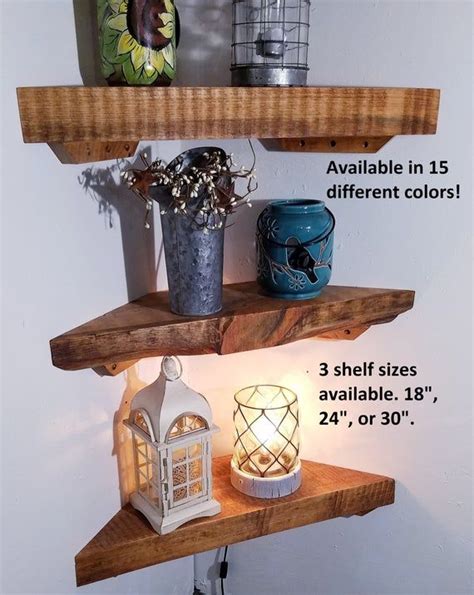 Floating Corner Shelves Rustic Floating Shelves Corner Shelf Corner