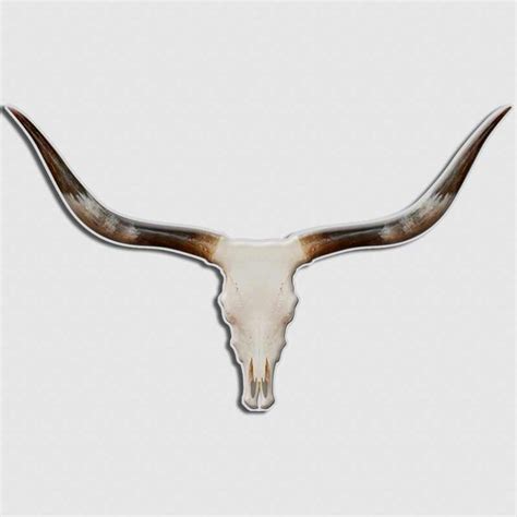 Longhorn Skull Cattle Rancher Truck Decal