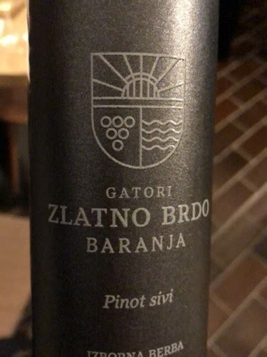 Zlatno Brdo Pinot Sivi Vivino Us