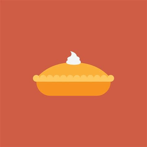 Pumpkin Pie Vector Illustration Vector Art At Vecteezy