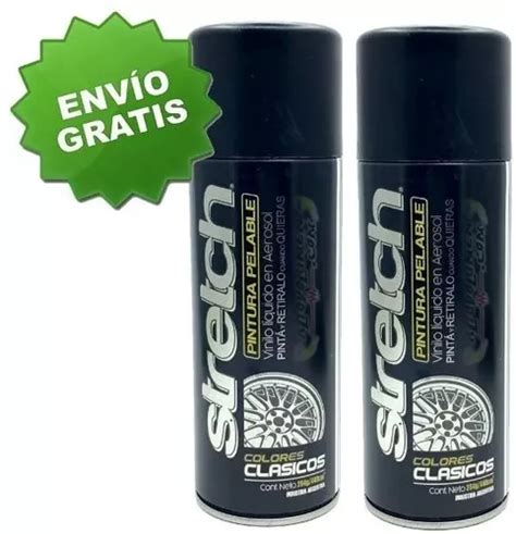 Kit X 2 Aerosol Stretch Pintura Removible Vinilo Liquido Eg