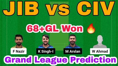 Jib Vs Civ Ecs T10 Milan Dream11 Team Jib Vs Civ Dream11 Team Jib Vs