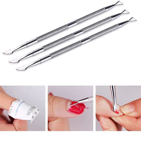 Nail Art UV Gel Polish Remover Triangle Stick Rod Cuticle Pusher