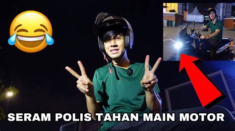 Seram Polis Tahan Aqil Aku Main Motor Tengah Malam Youtube