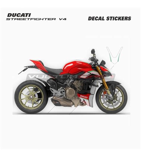 Adh Sif Bulle Design Tricolore Italien Ducati Streetfighter V V