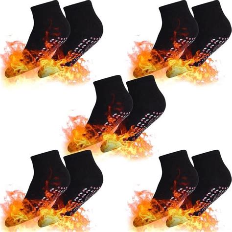 Chaussettes Chauffantes Paires Chaussettes D Hiver Auto Chauffante