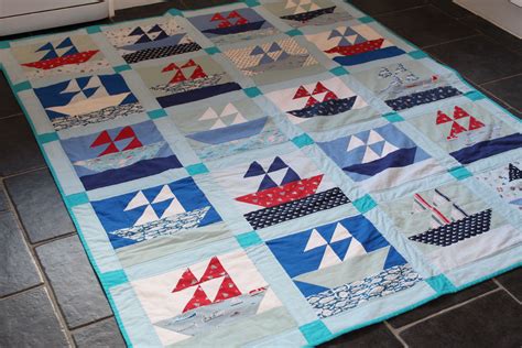 Sail Boats Marine Seaside Quilt My First Quilt Designed As A Summer