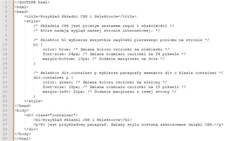 Sztuka Css Jak Zmienia Wygl D Strony Theforcecode Centrum