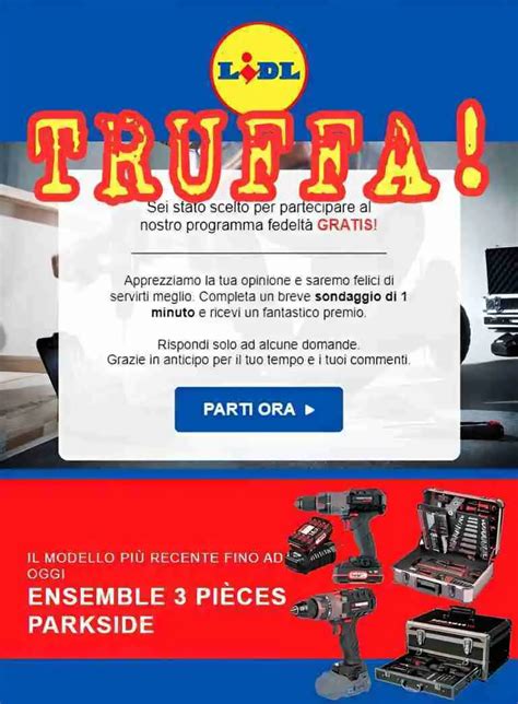 Truffe Online Le Email Di Phishing Con Premi Parkside Di Lidl