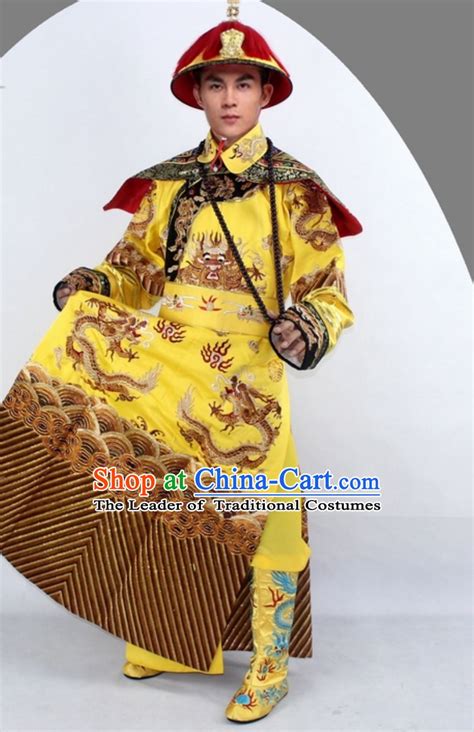 Chinese Ancient Emperor Empress Majesty Dress Costume Qing Dynasty