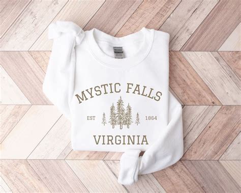 Mystic Falls Virginia Sweatshirt Tvd Fan Gift Vampire Fan Sweater