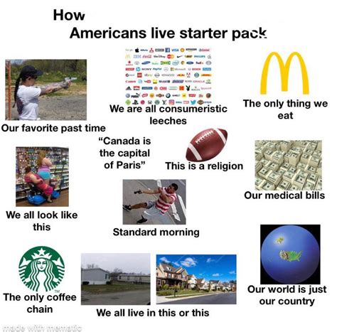 America Starter Pack R Starterpacks Starter Packs Know Your Meme