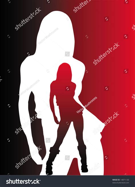 Hot Girl Silhouette Stock Illustration Shutterstock
