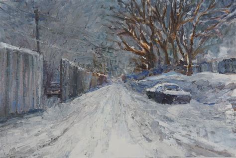 First Snow Impression Art First Snow Sunny Day Warm Winter Border