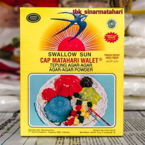 Jual Agar Agar Swallow Sachet 7g HIJAU Shopee Indonesia