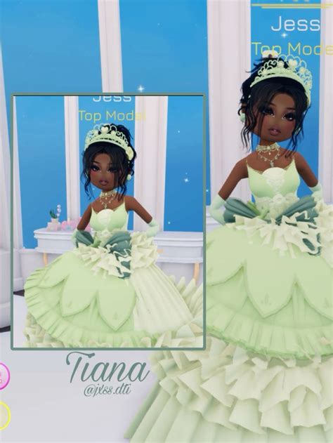 Dti Tiana Outfit In 2024 Dress To Impress Villain Dresses Frog Dress