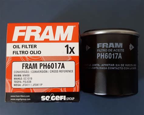 Filtro Óleo Fram Ph6017a Ph6017 A Hornet Xj6 Z750 Cb1000 R 25 62 em