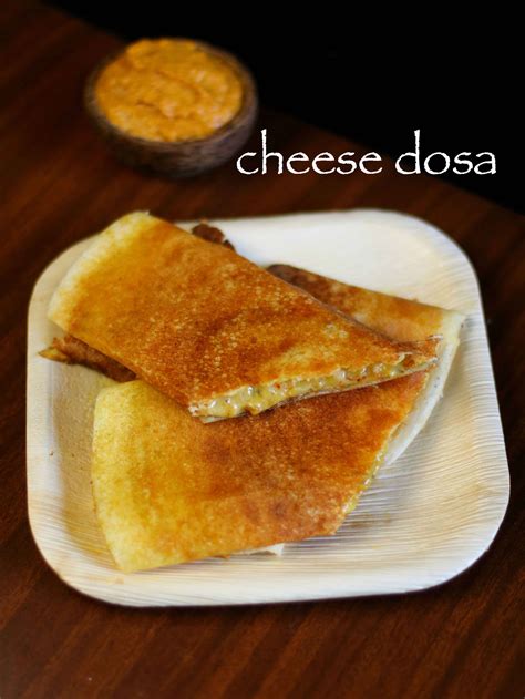 cheese dosa recipe | cheese masala dosa recipe with red chutney