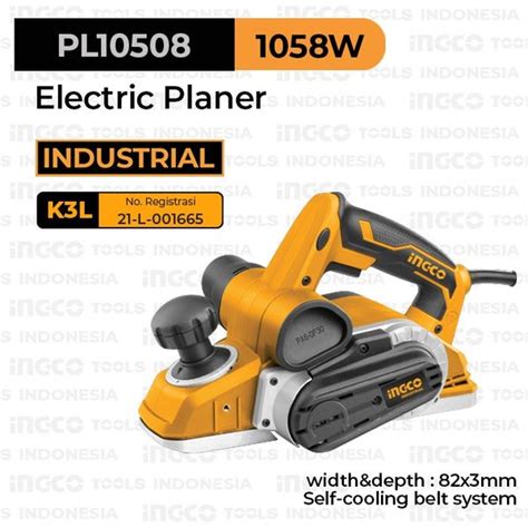 Mesin Pasrah Listrik Watt Ingco Pl Electric Planer Alat Serut